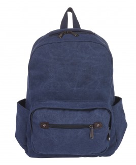 Lorenz Canvas Backpack with 3 Zips & 2 Side Pockets -PRICE DROP !